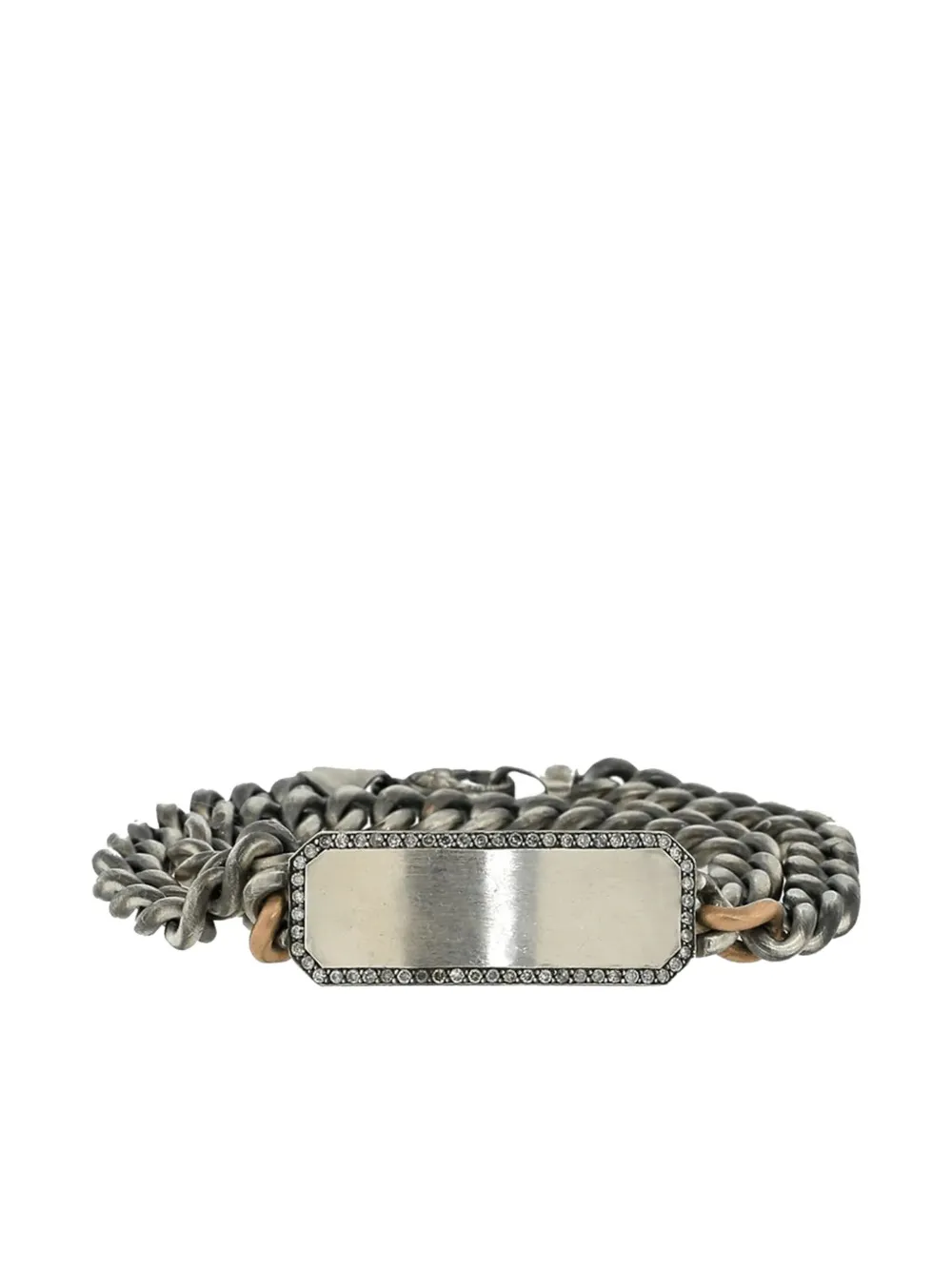Sylva & Cie 18K rose gold Plate Wrap rounds bracelet | Silver | Image 1