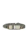 Sylva & Cie 18K rose gold Plate Wrap rounds bracelet - Silver