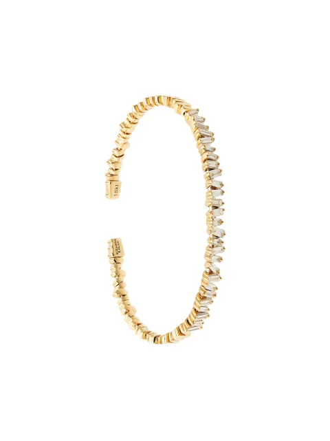 Suzanne Kalan brazalete Fireworks en oro amarillo de 18kt con diamantes en corte baguette