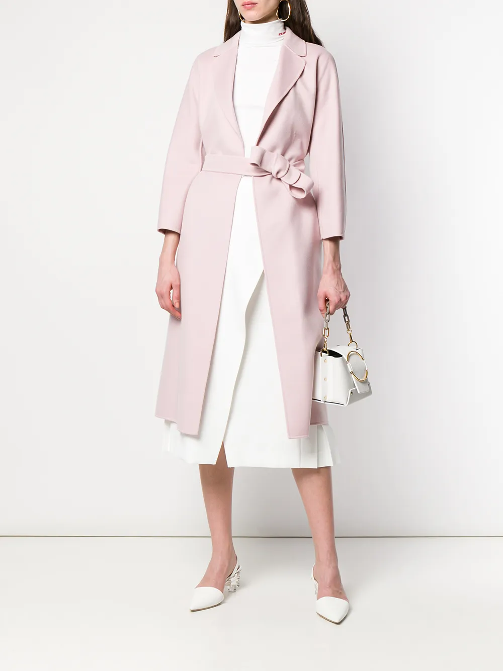 'S Max Mara Mantel met ceintuur Roze