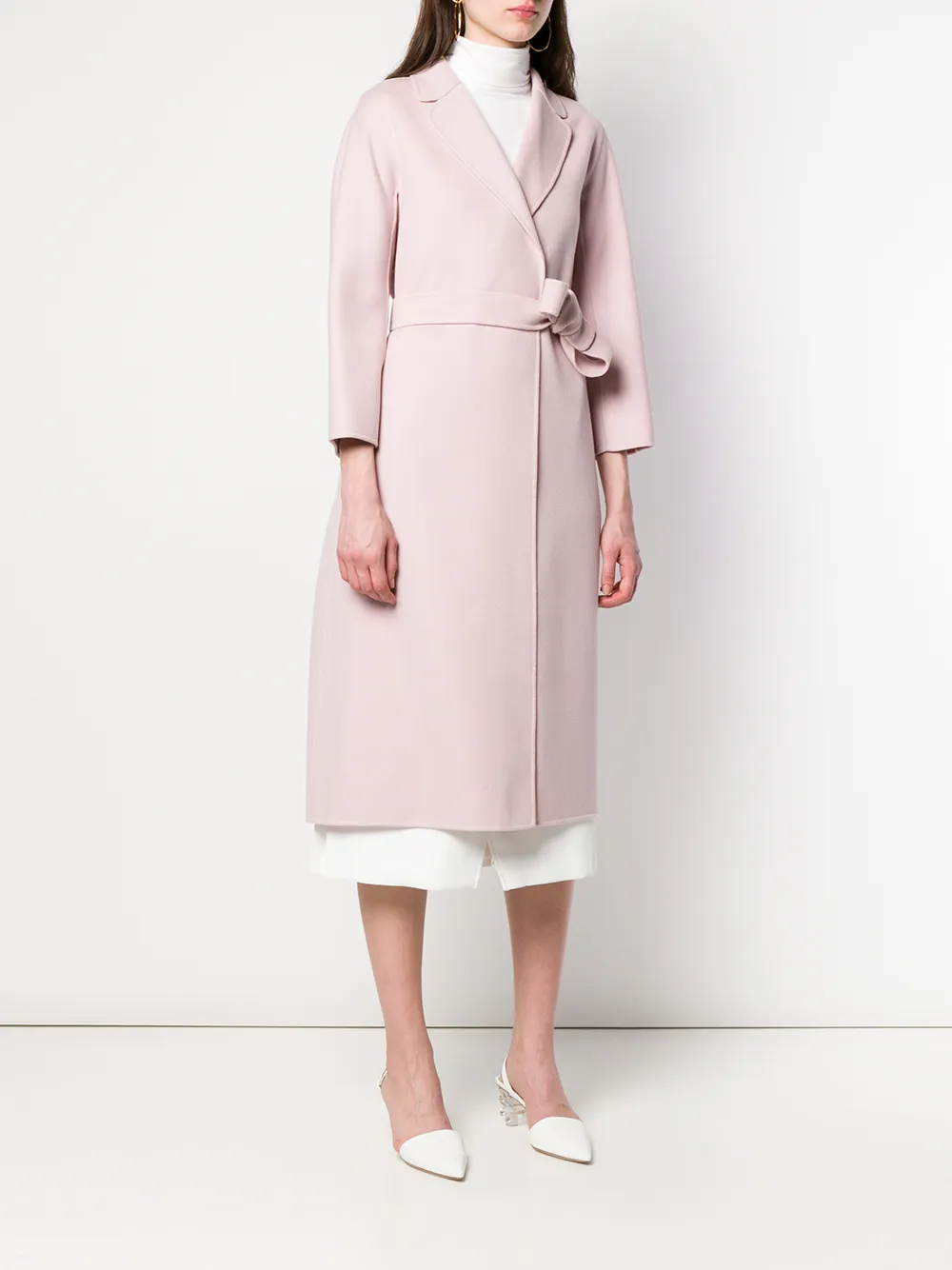 'S Max Mara Mantel met ceintuur Roze
