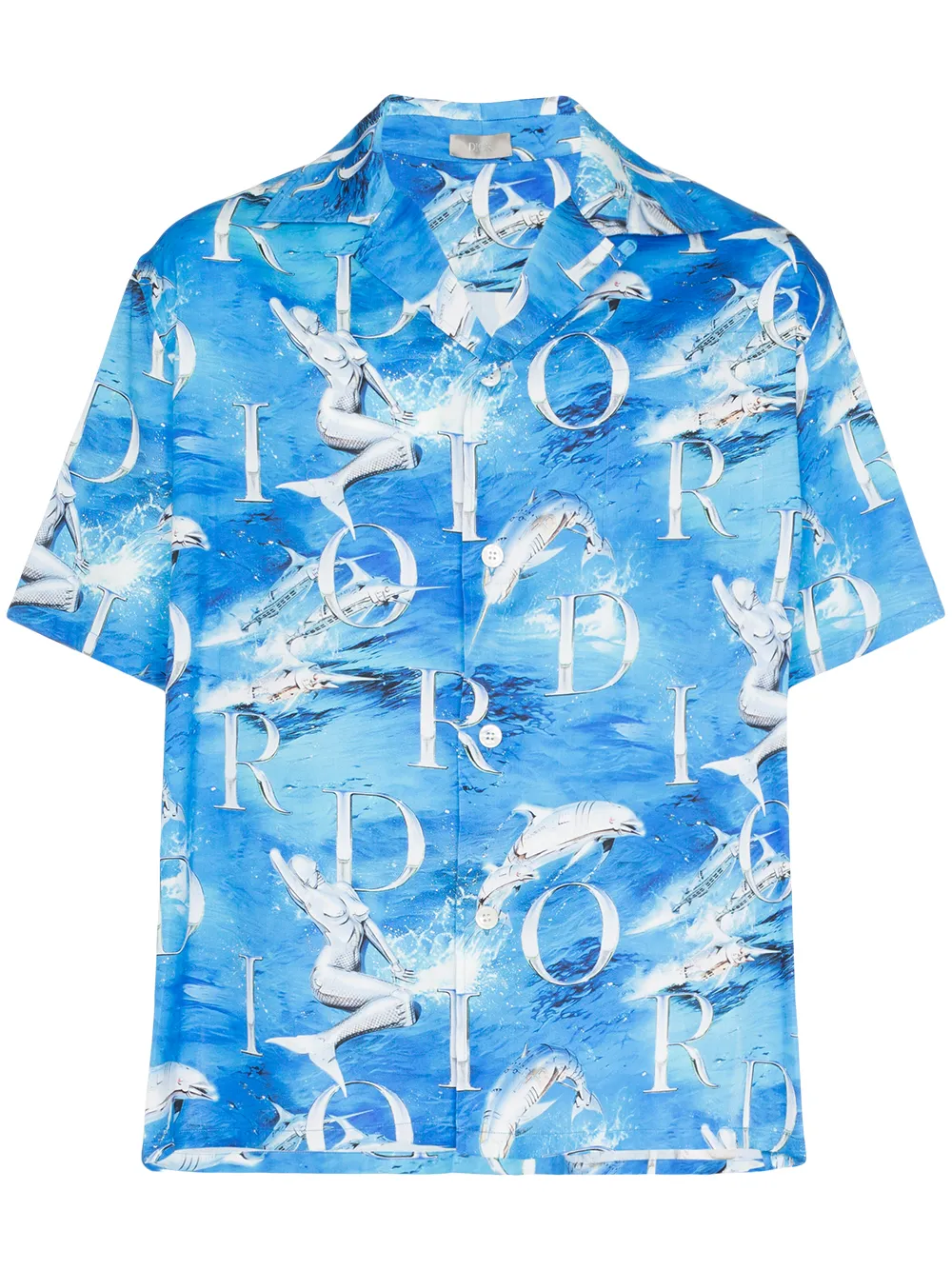 Dior Homme T-shirts DOLPHIN-PRINT SHORT SLEEVE SHIRT