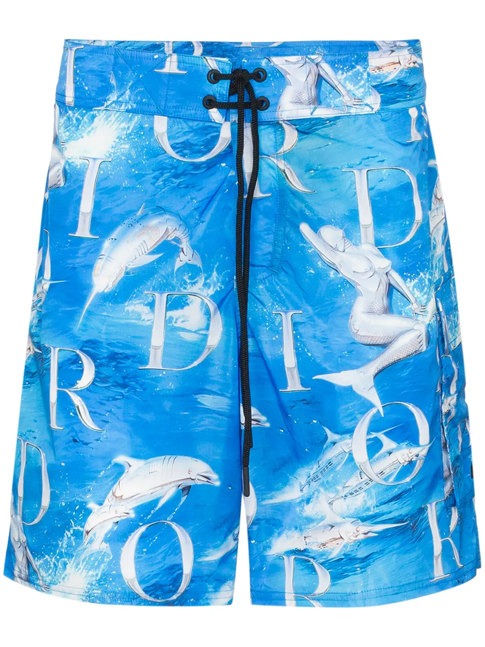 Dior Homme Shorts SORAYAMA LOGO PRINT SWIM SHORTS