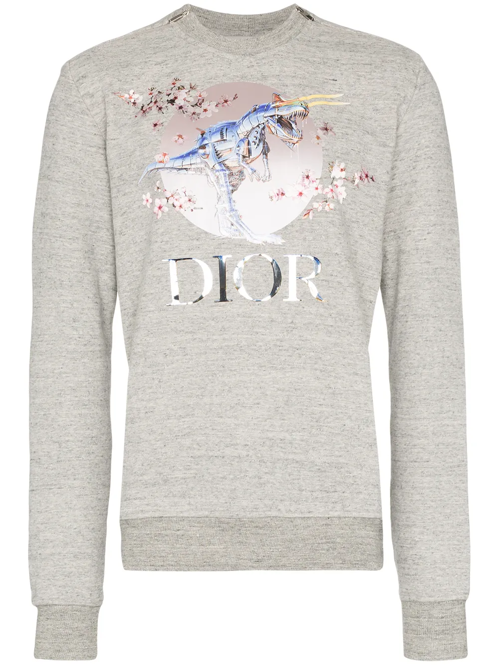 Dior Homme T-shirts SORAYAMA DINOSAUR PRINT SWEATSHIRT