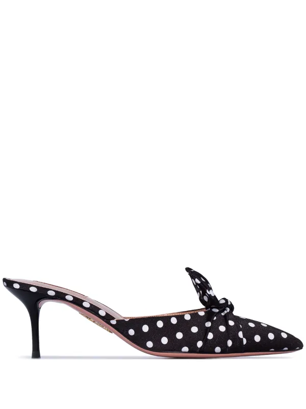 polka dot mules