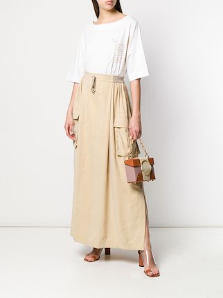 pull-on maxi skirt展示图