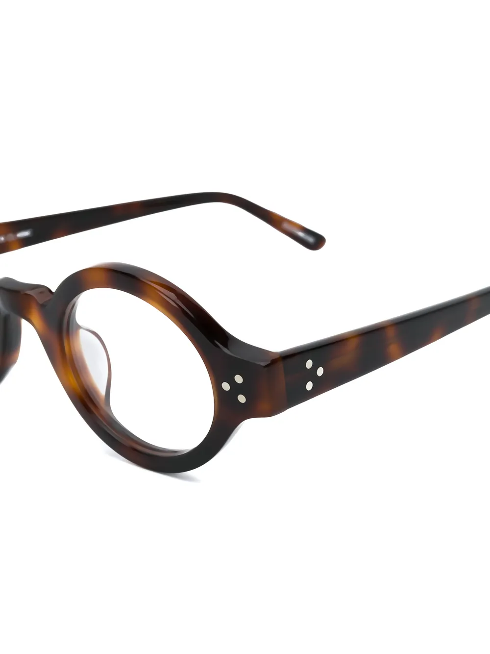  Epos Circle Frame Glasses - Brown 