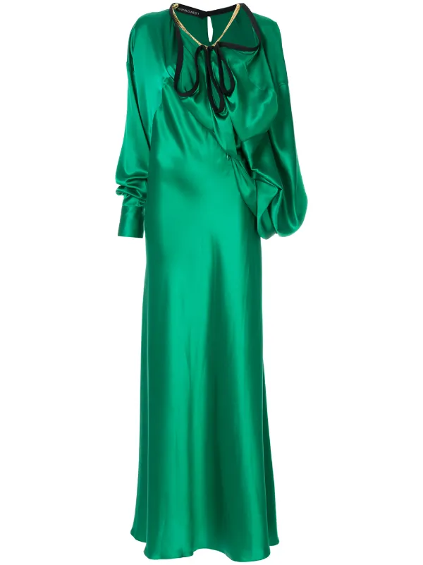 vestito satinato lungo
