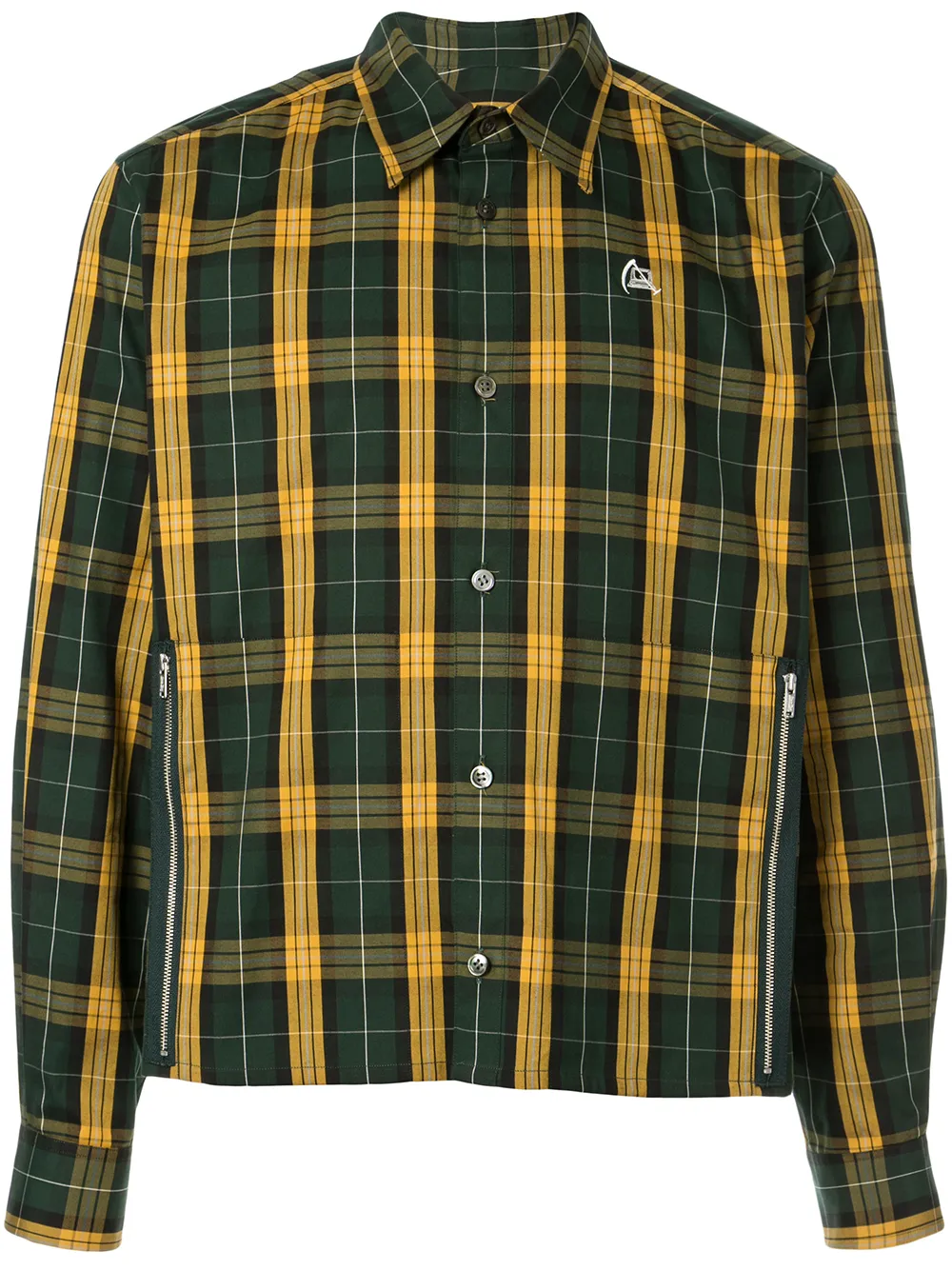 Undercover T-shirts UNDERCOVER TARTAN PRINT SHIRT - GREEN