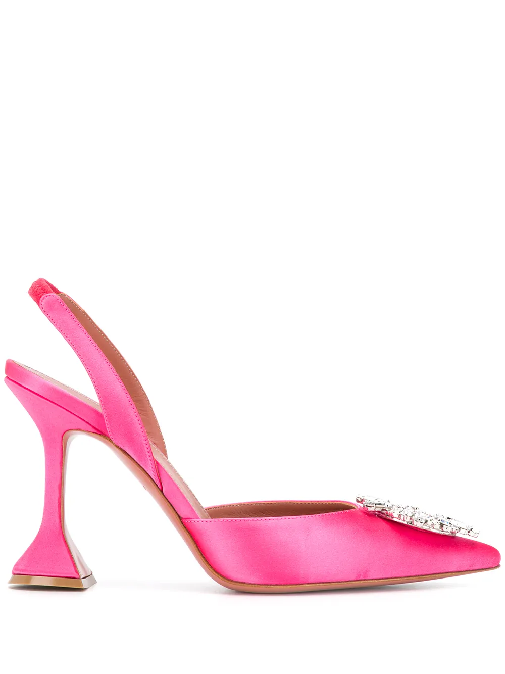 amina muaddi plexi begum slingback sandals 95