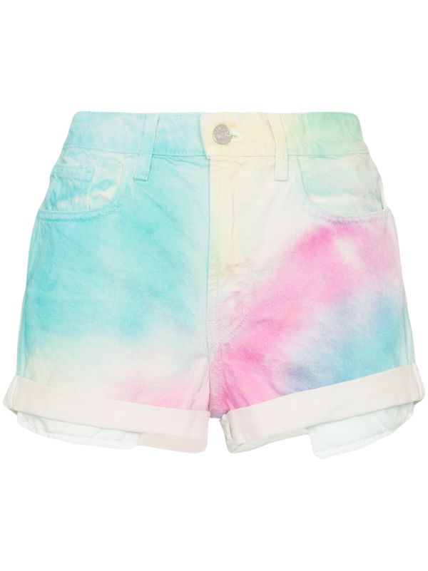 womens tie dye shorts