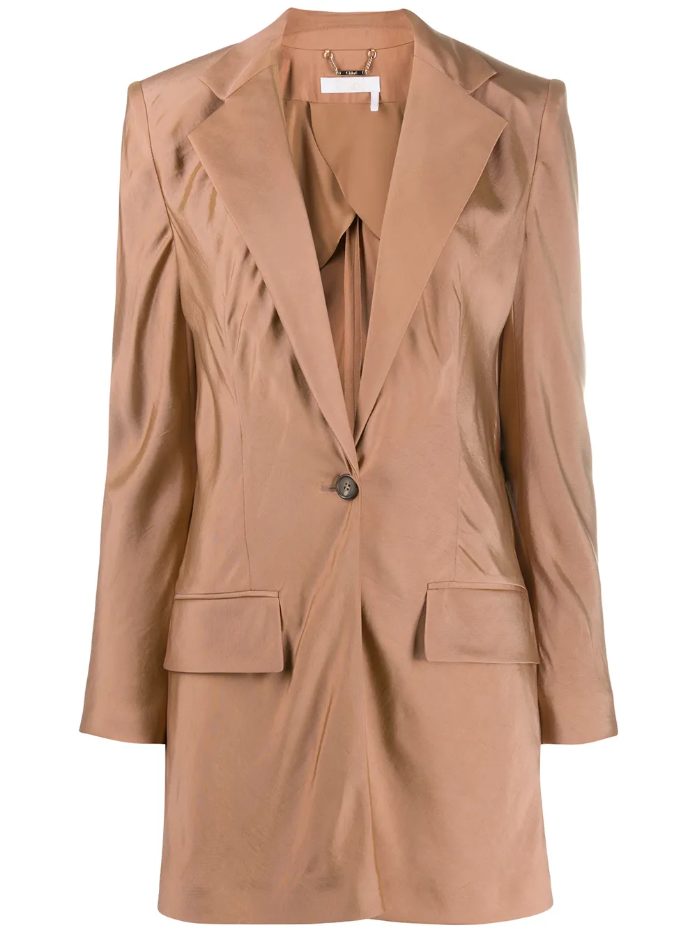 

Chloé tailored longline blazer - Neutrals