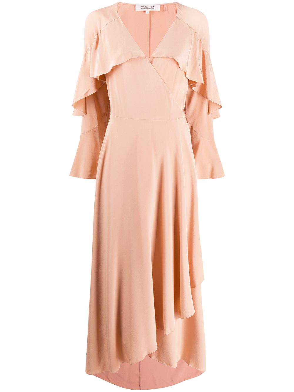 фото Diane von Furstenberg платье миди с оборками