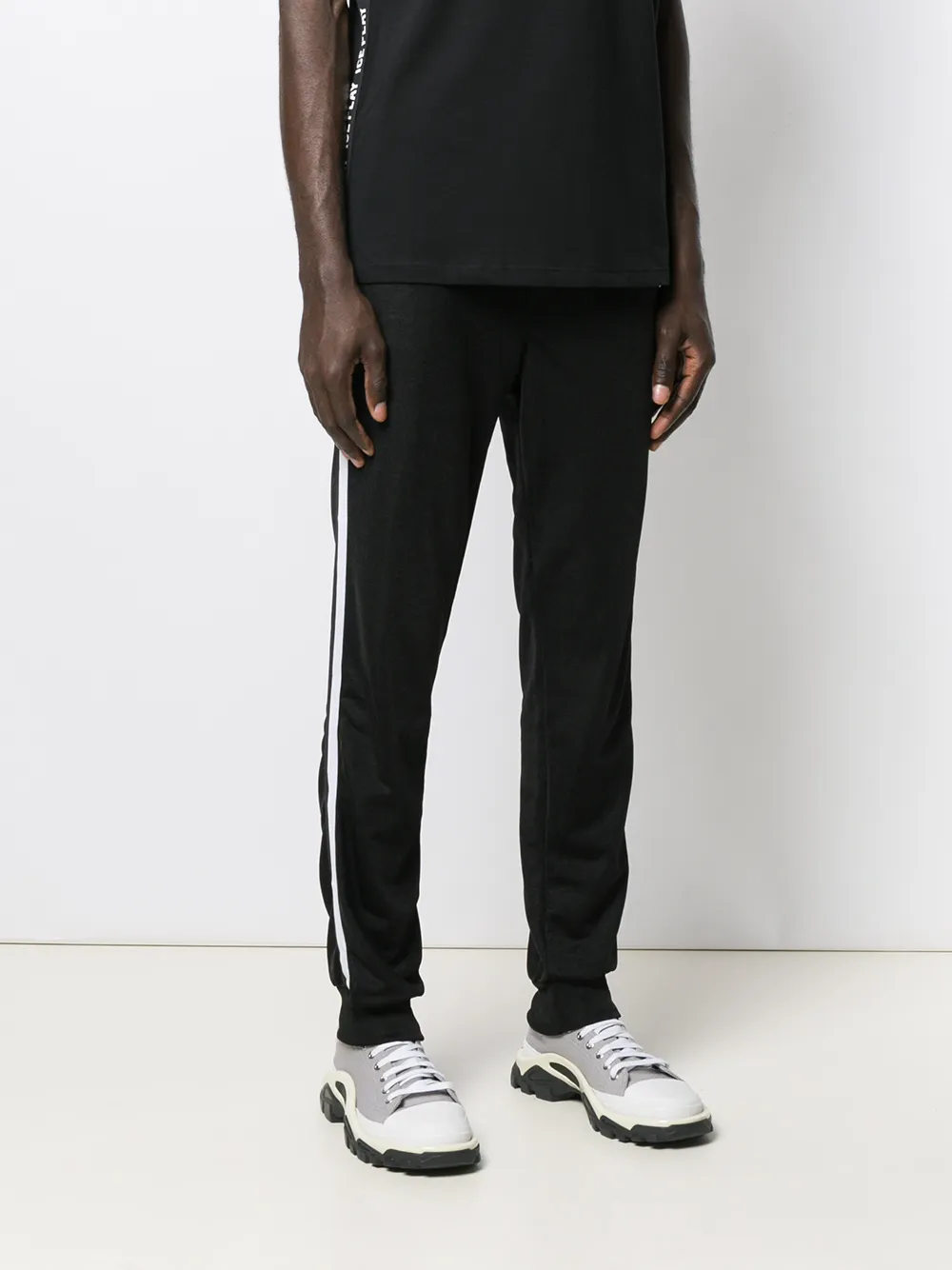  Iceberg T Shirt Mit Applikation   Schwarz 