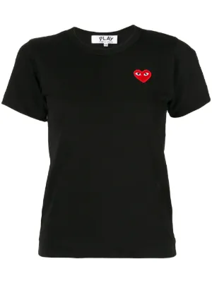 Comme Des Garçons Play Heart Patch T-shirt - Farfetch