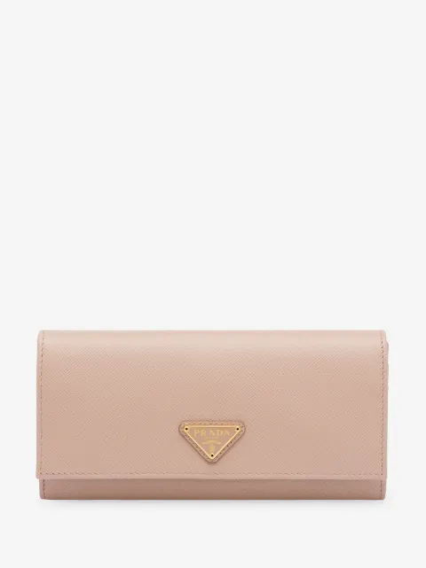 Prada saffiano logo wallet