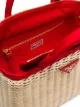 Prada woven tote bag