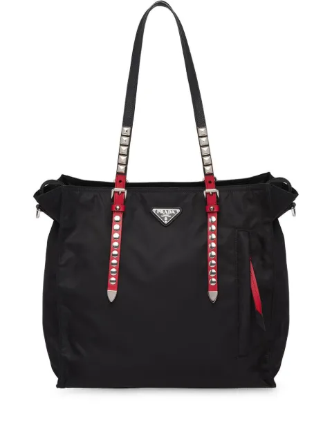 prada studded tote