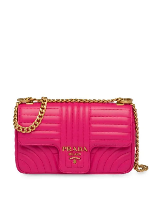 Prada Diagramme Medium Leather Bag | Farfetch.com