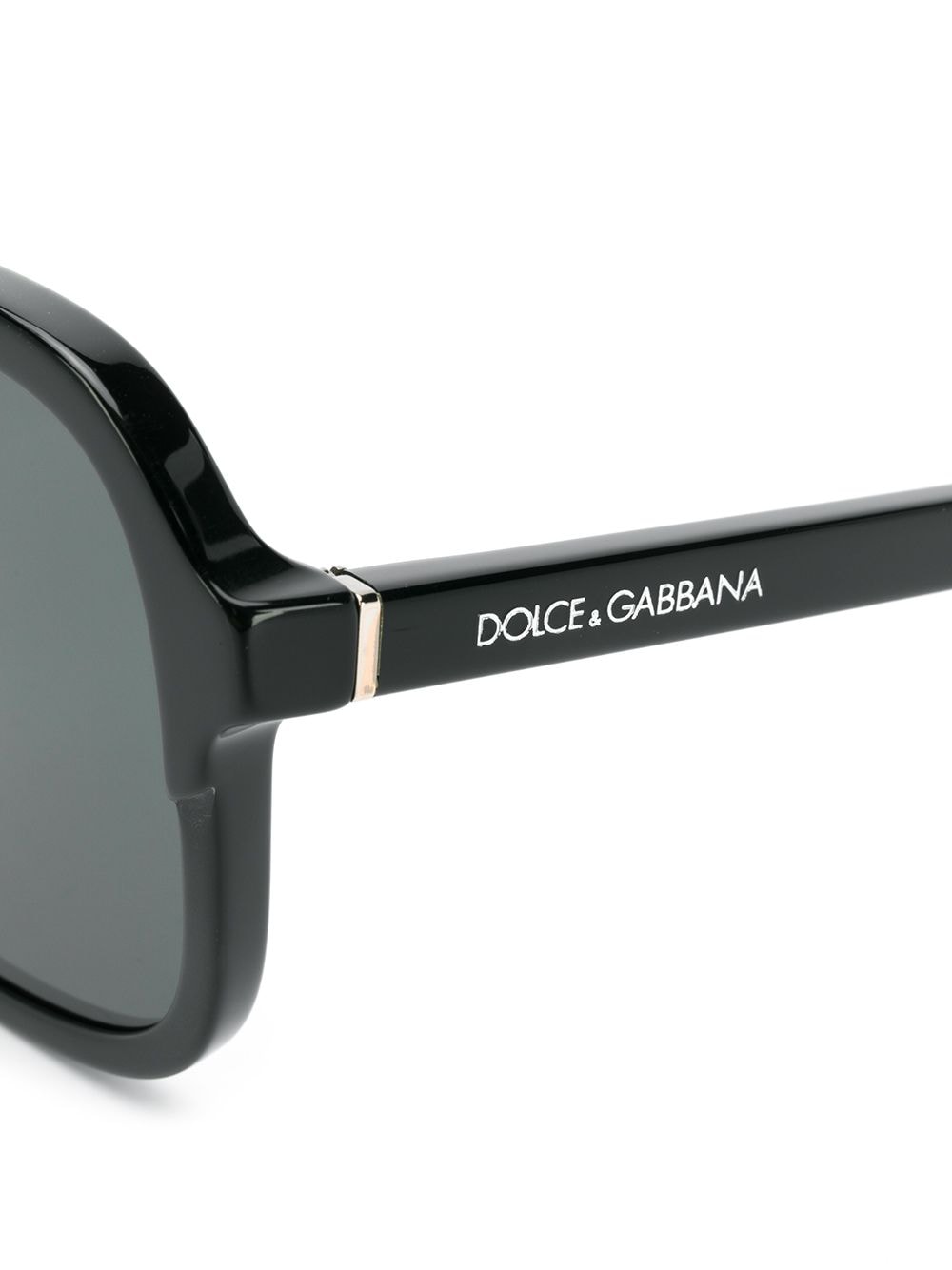 Dolce & Gabbana Eyewear Zonnebril met piloten montuur Zwart