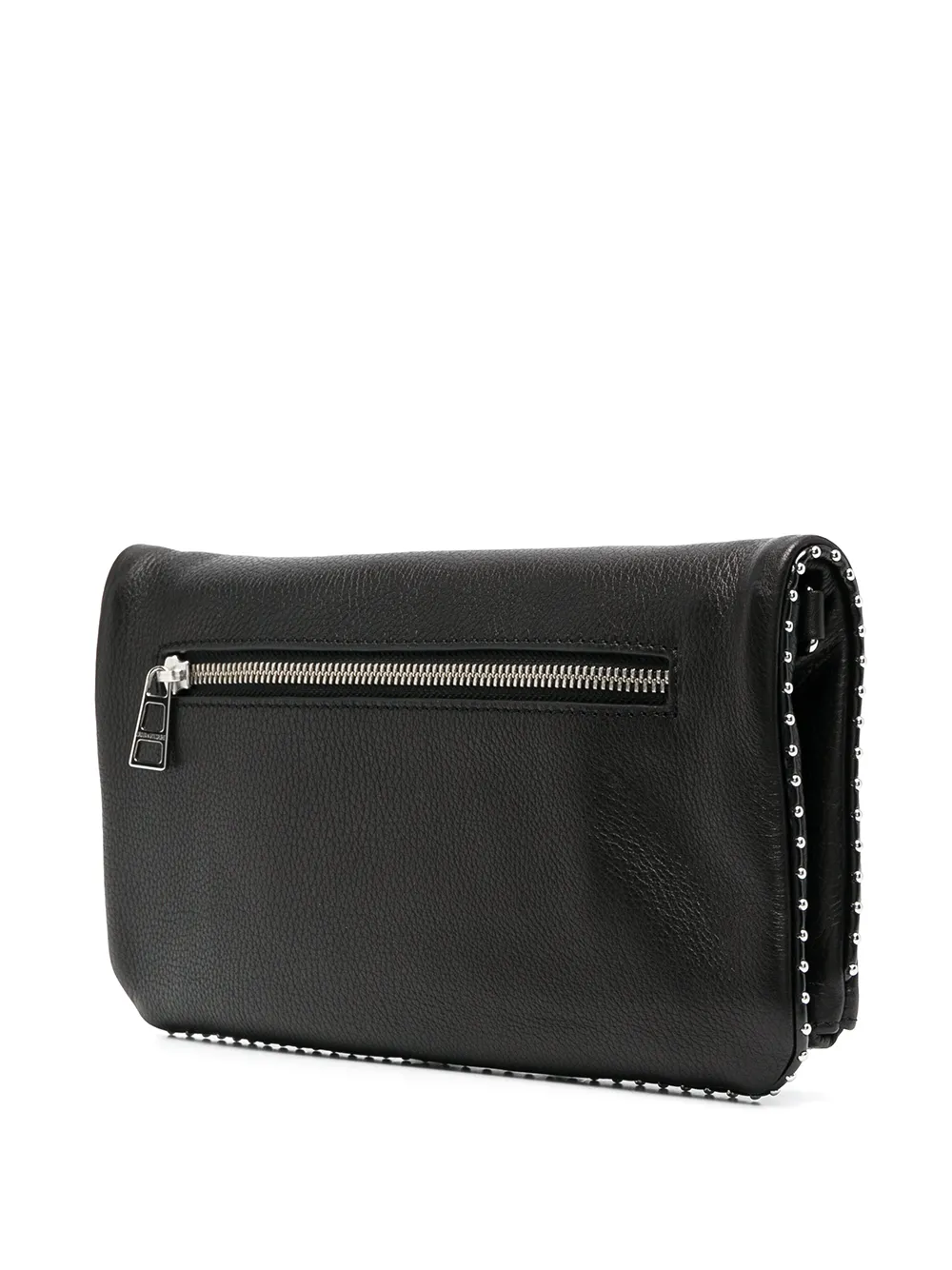 Shop Zadig & Voltaire Studded Clutch Bag In Black