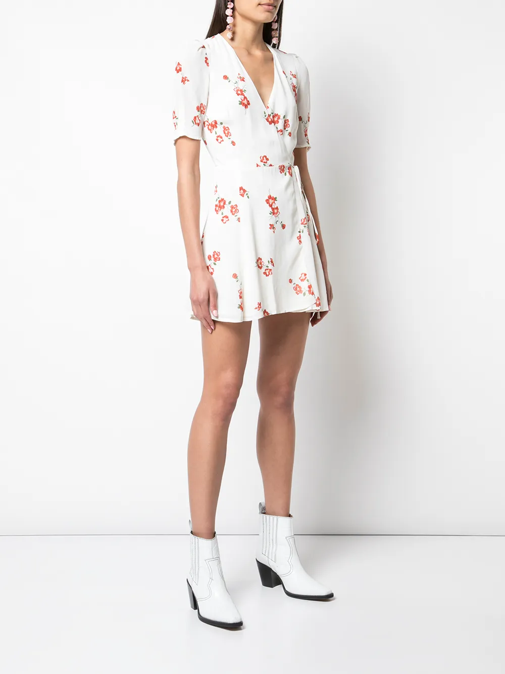 reformation lucky wrap dress