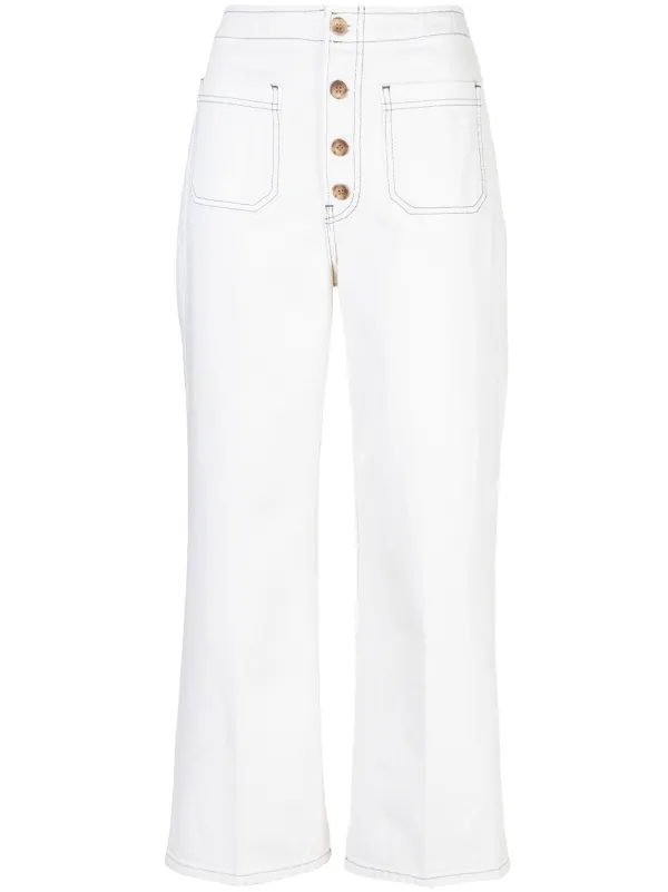 reformation white jeans