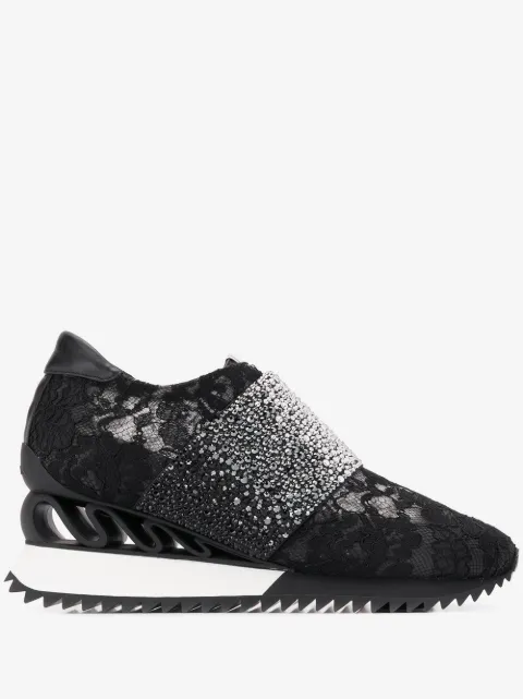 Le Silla rhinestone embellished sneakers