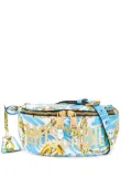 Moschino chain print belt bag - Blue