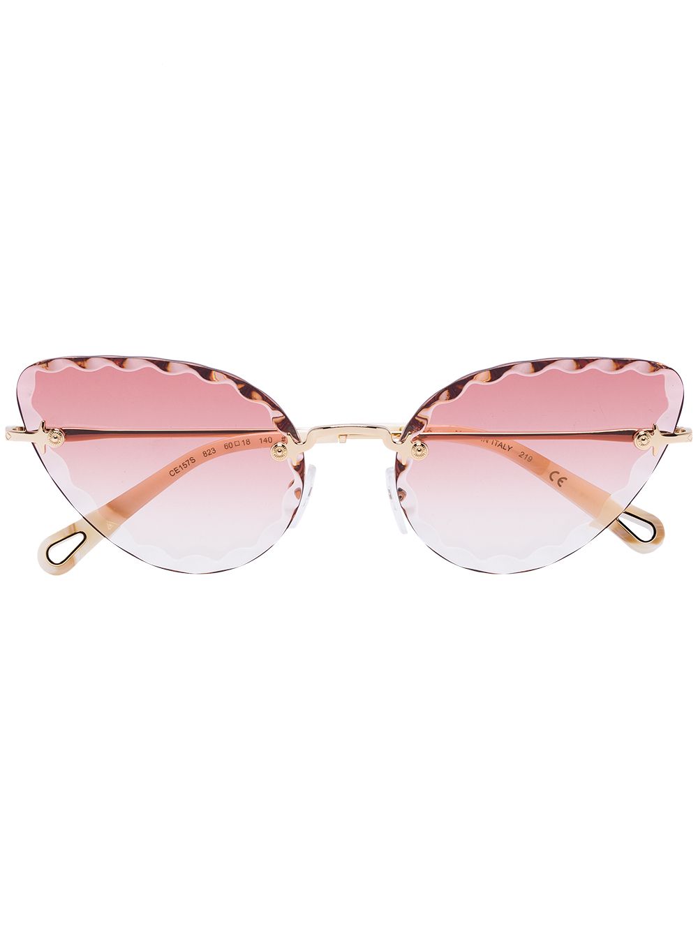 фото Chloé Eyewear солнцезащитные очки 'кошачий глаз' Rosie