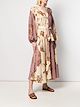 LOEWE contrast panel flared dress