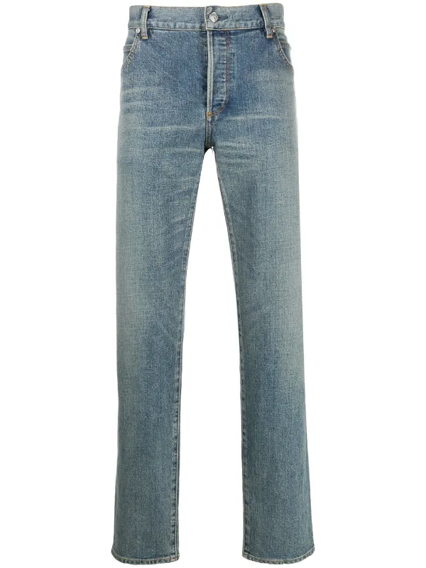 balmain straight leg jeans