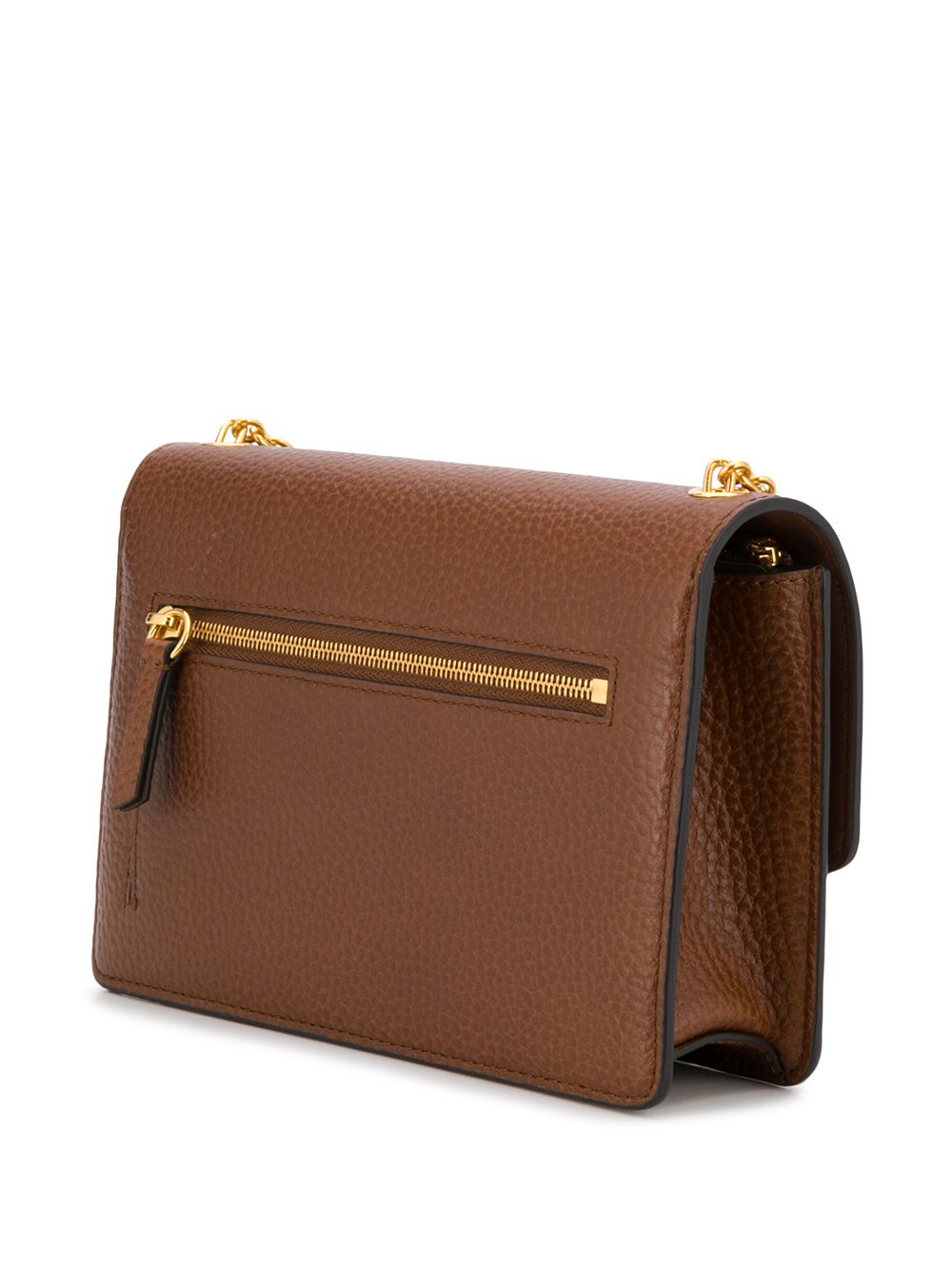 Mulberry Convertible Fold Over Brown Clutch / Crossbody Bag