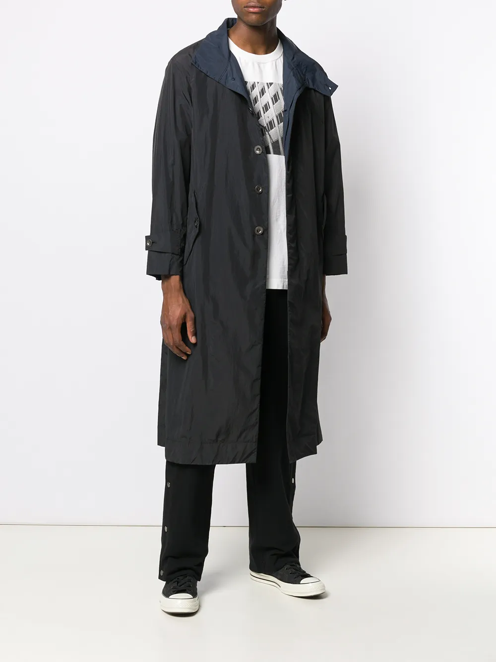 Issey Miyake Men Oversized Trench Coat Farfetch Issey Miyake Men Oversized Trench Coat Farfetch