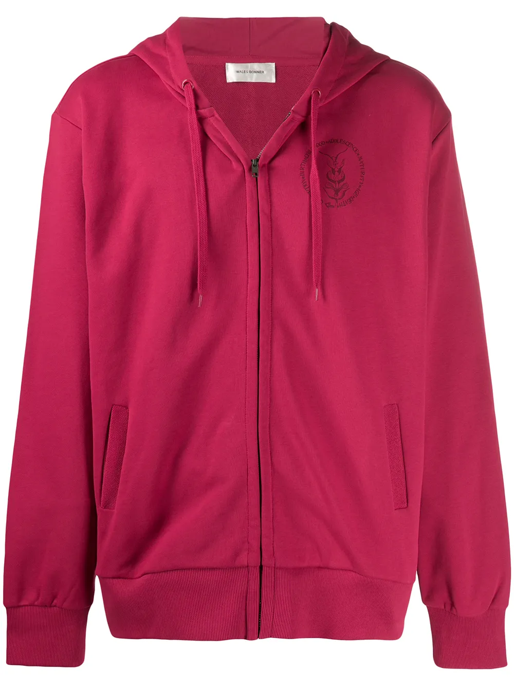 Wales Bonner худи с принтом на спине