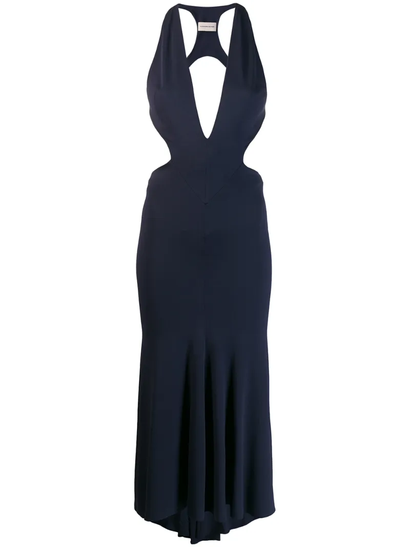 Alexandre Vauthier платье с глубоким вырезом