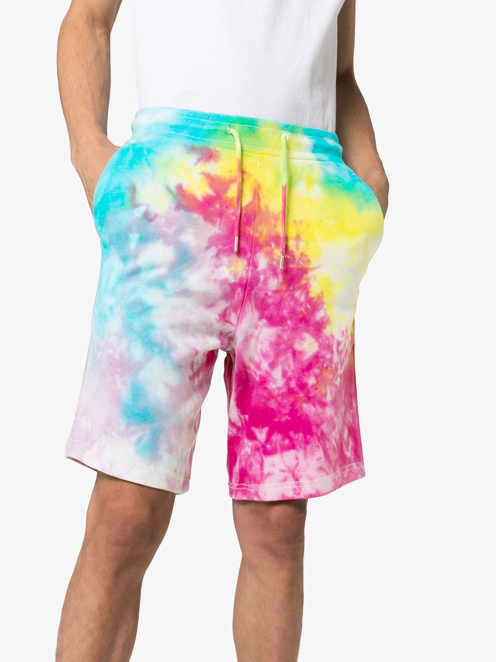 фото Stain Shade tie-dye track shorts