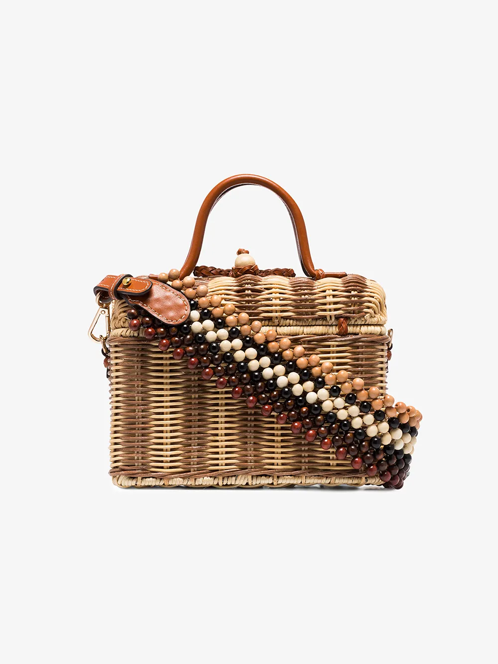Ulla Johnson Shoulder ULLA JOHNSON BROWN PRISKA LUNCHBOX SHOULDER BAG