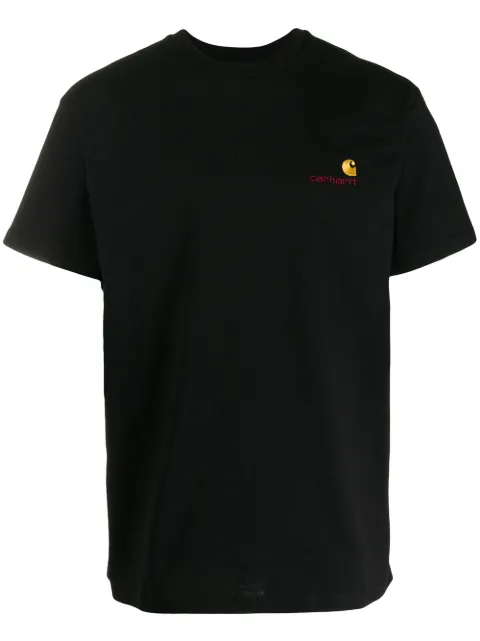 Click to view more detailed imagery on our partner's website Carhartt Wacko Maria Logo-embroidered Cotton-jersey T-shirt In Black