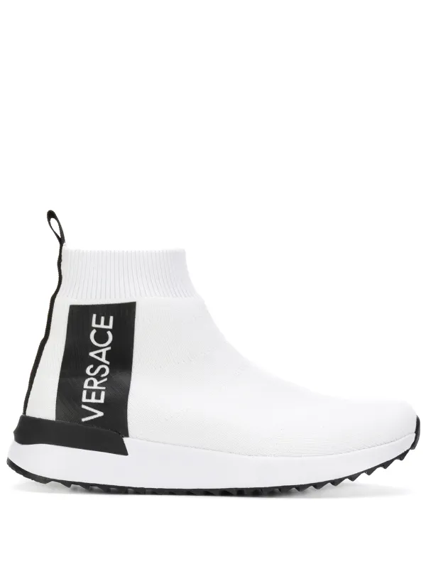 Versace Jeans Couture Logo Sock Sneakers - Farfetch Versace Jeans Couture Logo Sock Sneakers - Farfetch