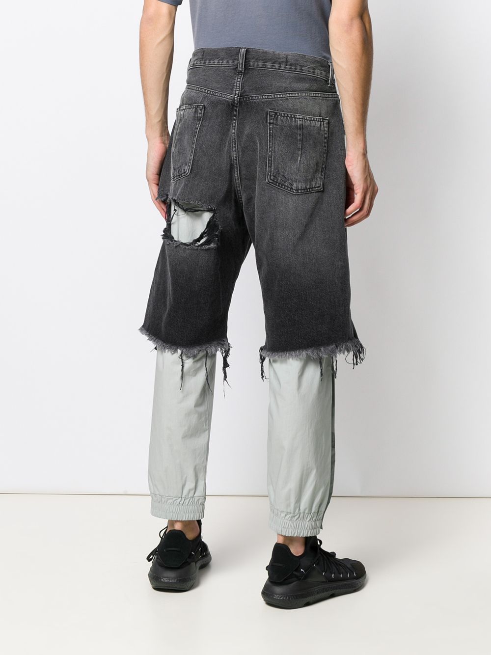 фото Unravel project джинсы с эффектом потертости и прорезями