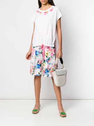 floral knee-high shorts展示图