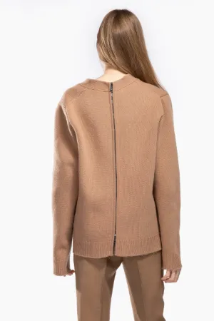 Zip-Back Cardigan in brown | N°21 