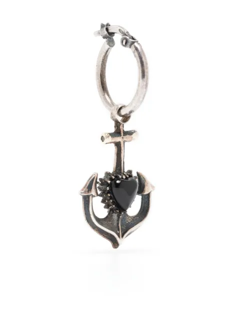 Ugo Cacciatori anchor-heart drop earring