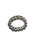 Ugo Cacciatori rope intertwined ring - Silver