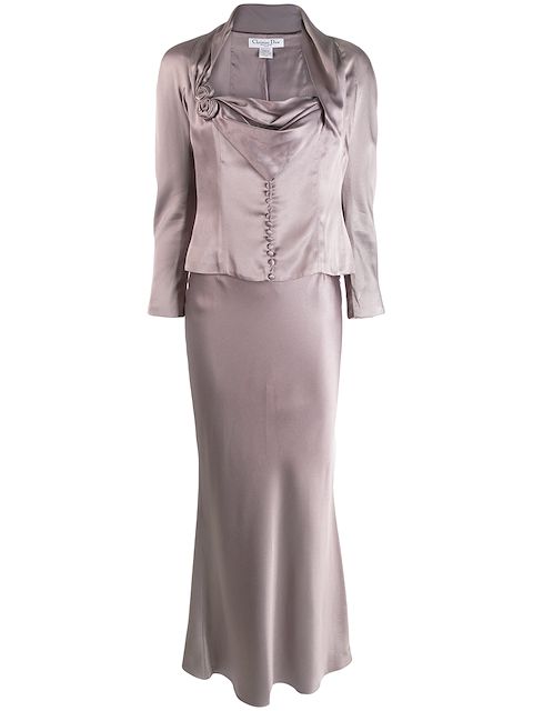 Christian Dior 1990s pre-owned two-piece skirt suit