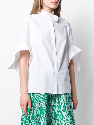 flared short-sleeve shirt展示图