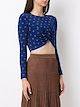 Nk Julie jacquard cropped top