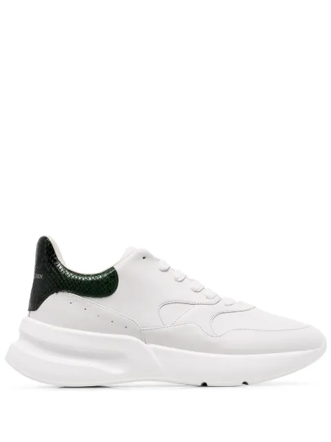 Click to view more detailed imagery on our partner's website Alexander Mcqueen Oversized Runner Sneakers In White/Green