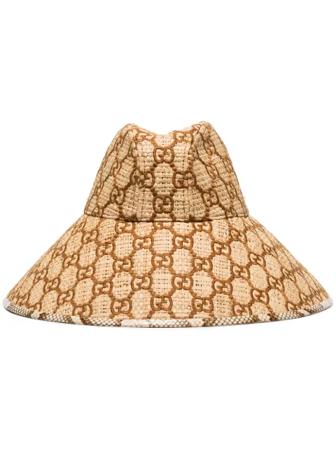 wide brim hat gucci